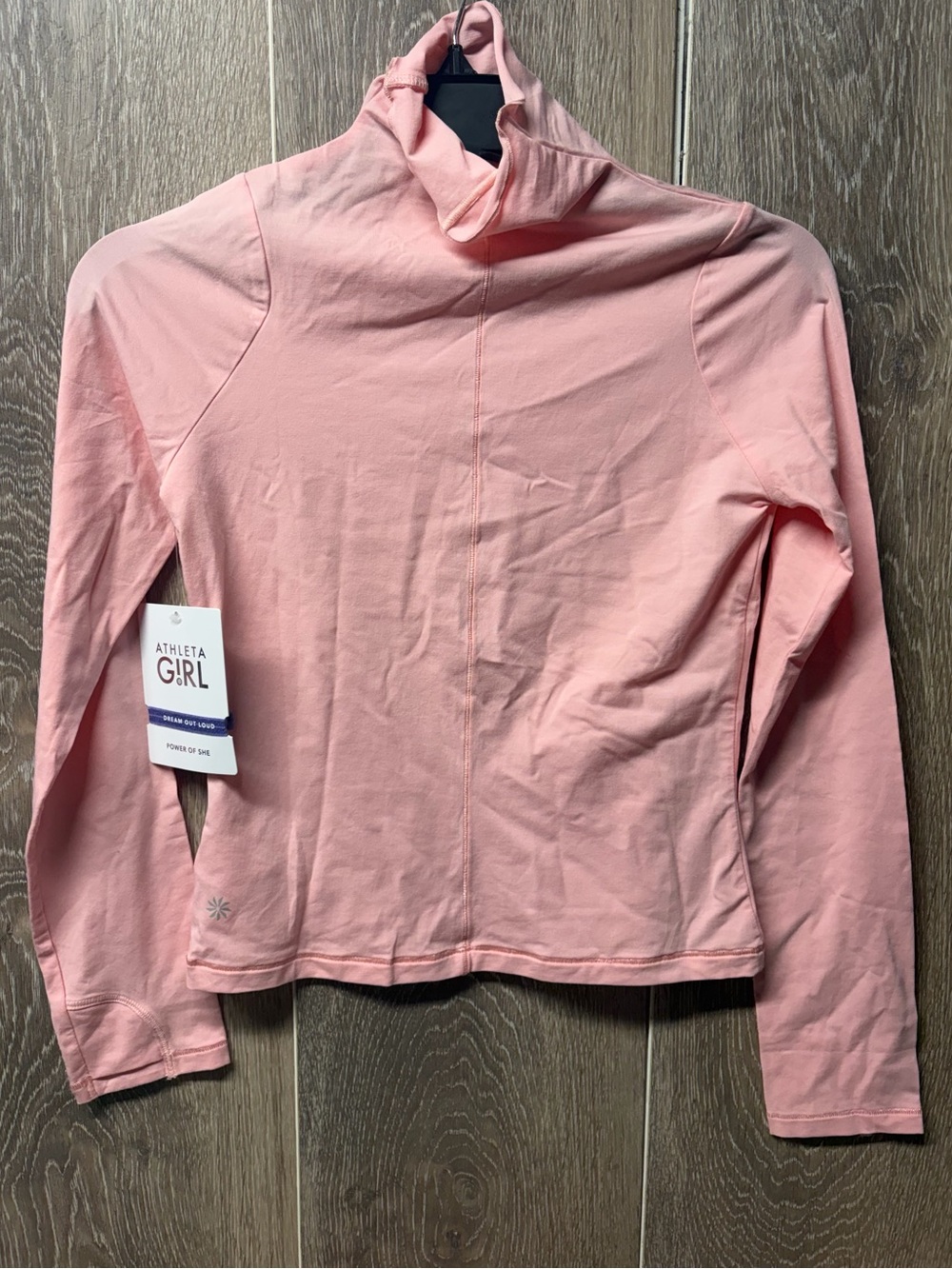 Athleta Girl Soft Blush Pink Long Sleeve Top